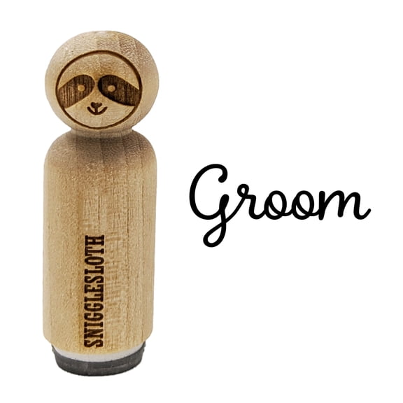 Groom Wedding Fun Text Rubber Stamp for Scrapbooking Crafting Stamping - Mini 1/2 Inch