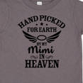 thumbnail image 4 of Inktastic Handpicked for Earth By My Mimi in Heaven with Angel Wings Boys or Girls Toddler T-Shirt, 4 of 5