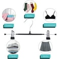 thumbnail image 6 of 5 PACK 12Inch Pant Hangers Skirt Hangers with Clips Non-Slip Hangers for Heavy Duty Ultra Thin Space Saving Hangers, 6 of 7