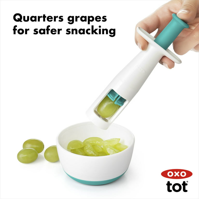 OXO tot Grape Cutter for Kids, Navy BPA FREE NEW OPEN Package Free Shipping