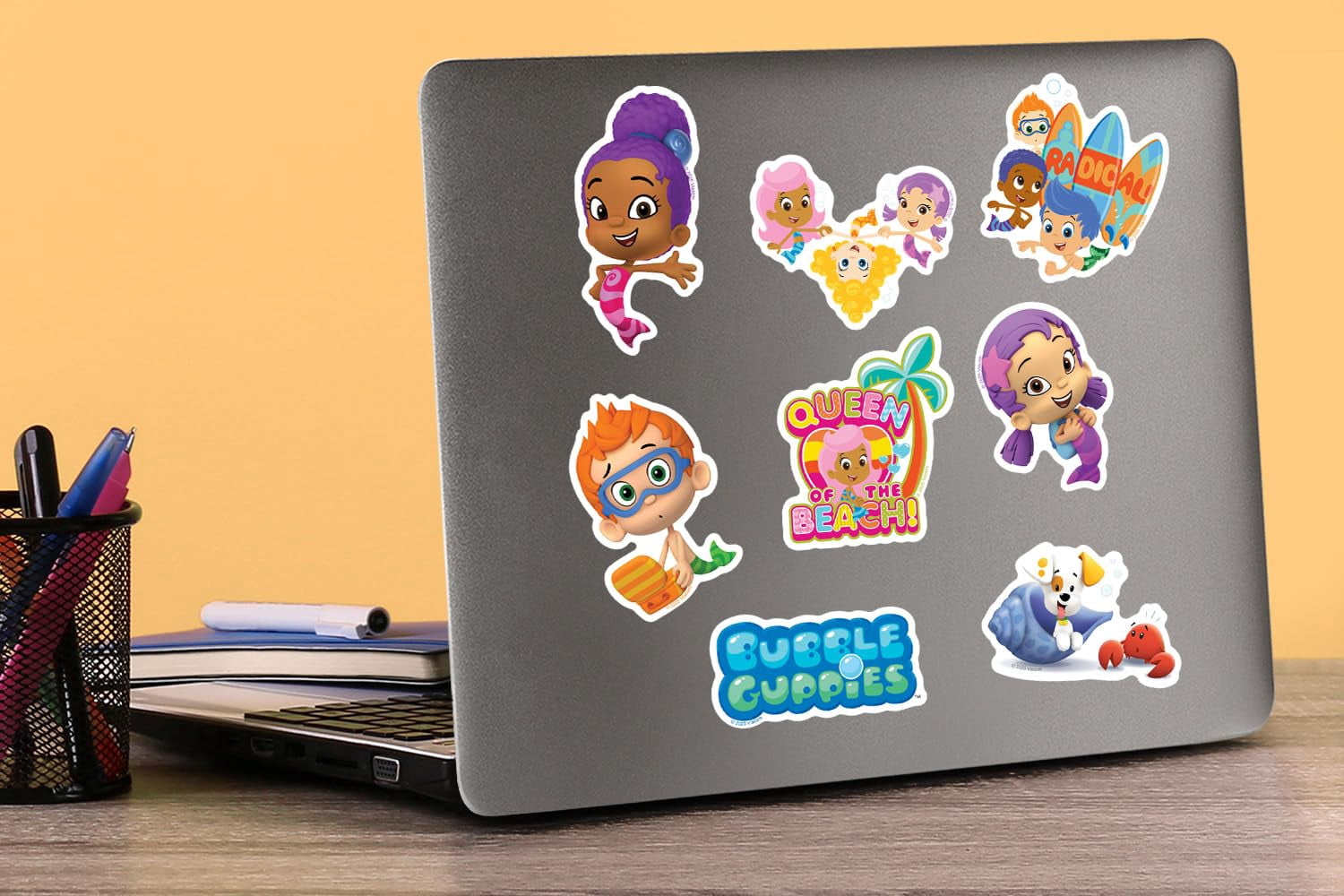 Bubble Guppies 100ct Vinyl Large Deluxe Stickers Variety Pack  Die Cut Designs for Laptop, Water Bottle, Scrapbooking, Tablet & Indoor/Outdoor Surfaces