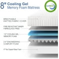 Sleepings 8" Queen Air Gel Memory Foam Mattress, Gel Foam