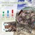 thumbnail image 6 of Slsy Oversized Heated Camping Chair, Heats Back & Seat with 3 Adjustable Levels, Portable Foldable Heavy-Duty Moon Chair for Lawn, Patio, Picnic, Camping & Outdoor Lounge, 6 of 6