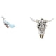 thumbnail image 1 of Estatua del pavo real,Estatua de pavo real,adorno de escritorio creativo y divertido,Escultura de pared de calavera,Estatua de resina con cabeza de vaca para decoración de pared y, 1 of 8