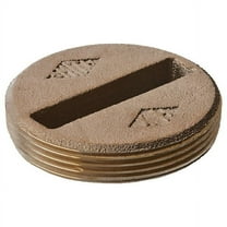 Jay R. Smith Manufacturing Round Floor Cleanout, Cast Bronze Plug, 3" 4470T03