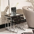 thumbnail image 2 of Carmela Set of 3 Nesting Tables - Glossy Charcoal Sand, 2 of 7
