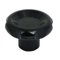 M8 Female Thread 50mm Dia Plastic Head Screw On Type Clamping Knob Grip Black