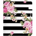 thumbnail image 4 of Coolnut Mailbox Covers Magnetic Oversize Flowers On Black White Stripe Seasonal Mail Wraps for Home Outdoor Decor, 25.4"x20.78", 4 of 5