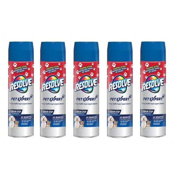 Resolve Pet Expert High Traffic Area, Carpet Foam, 22 oz (Pack of 5)