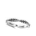 thumbnail image 4 of Dotted Knot Twist Ring .925 Sterling Silver Band Jewelry Female Male Unisex Size 5, 4 of 4