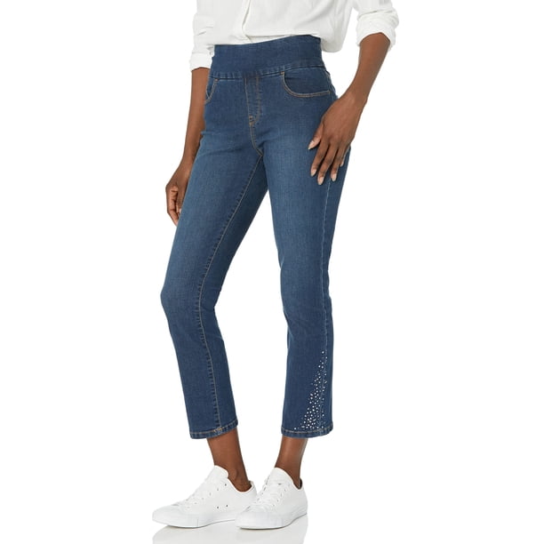 Jeans Mujer Gloria Vanderbilt Amanda Tiro Alto con Ajuste Elástico Talla 4 US