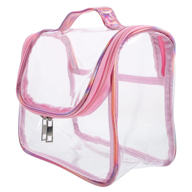Bolsa de cosméticos, bolsa de viaje para artículos de tocador, bolsa organizadora de maquillaje de mano, bolsa de aseo portátil