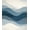 Blue Grey White, Pattern 2, variant on Design&I 8'x10' Washable Area Rug Sleek Flatweave Pet Friendly Blue Grey Abstract Blocks Crisp Interlocking Geometric Design with Edges for King Size Bedroom, Under Bed