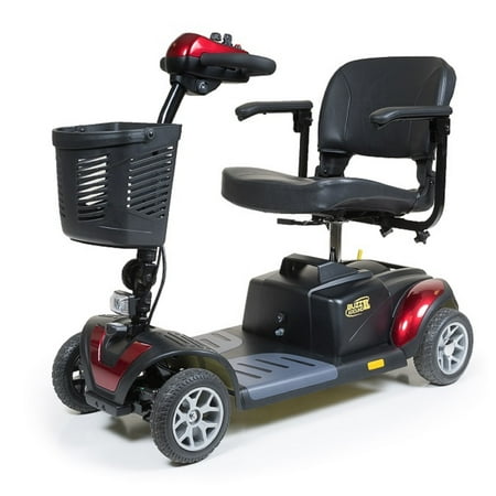 Golden Technologies - Buzzaround XL - Travel Scooter - 4-wheel - Red - PHILLIPS POWER PACKAGE TM - $500 VALUE