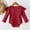 Red, variant on Delliss Baby Ruffle Long Sleeve Bodysuit,Solid Color Crew Neck Bodysuit Spring Fall Baby Girl Boy Soft Romper