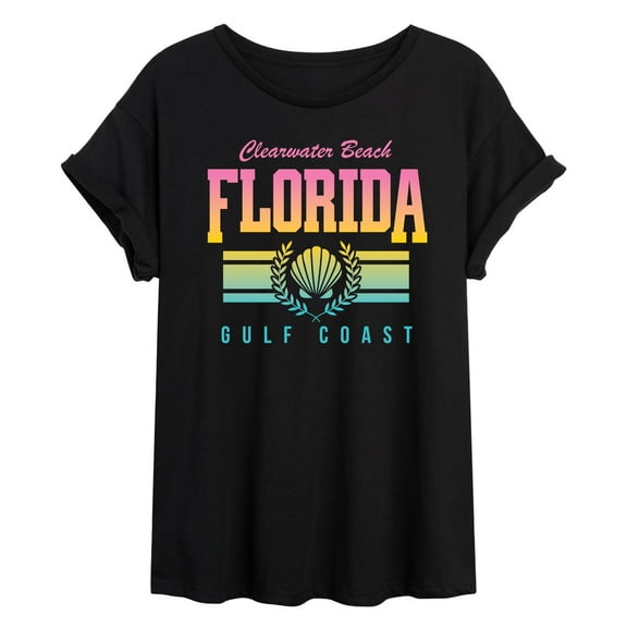 Instant Message - Clearwater Beach Kornit - Women's Oversized Graphic T-Shirt