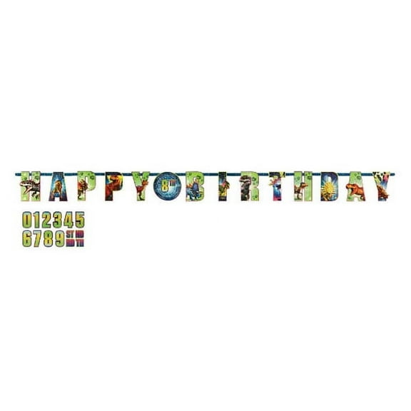 Jurassic World 'Dino Hybrid' Jumbo Letter Banner Kit (1ct)