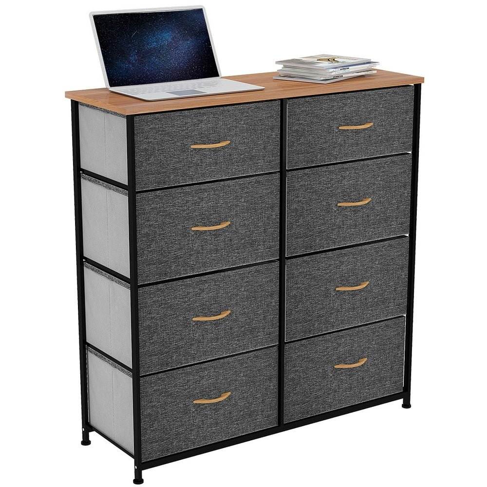 DWVO 8 Drawer Dresser Storage Closet Tower Chest Fabric Organizer Unit