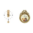 thumbnail image 1 of Reloj De Pared Antiguo Con Marco De Fotos Vintage Y Grandes Números Romanos, Decoración Europea Ornamentada Para El Hogar, La Sala De Estar Y Las Ideas De Regalo De Boda., 1 of 8