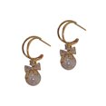 thumbnail image 1 of Sonducket 1 par de pendientes colgantes con lazo, colgante de perla a la moda, vacaciones, cumpleaños, boda, aniversario, fecha, joyería de viaje para Ropa, zapatos y accesorios Miscelánea Sonducket AP011337-00, 1 of 6
