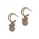 thumbnail image 2 of Jumpingount 1 par de pendientes de gota con lazo, perlas a la moda, aniversario de boda, playa, joyería delicada elegante, regalos dulces para niñas Ropa, zapatos y accesorios Miscelánea Jumpingount AP011337-00, 2 of 6