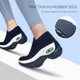 thumbnail image 3 of Women's Walking Shoes Arch Support Non Slip Work Shoes Breathable Knit Upper Lightweight for Plantar Fasciitis, 3 of 18
