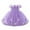 Purple, variant on AUNVITO Baby Sleeveless Princess Dress Strappy 3D Tulle Party Gown Baptism Ceremony Formal Attire Elegant