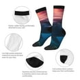 thumbnail image 3 of Cauagu Sunshine Ocean Whale Print Crew Socks for Women and Men,Adult Athletic Running Socks 1-Pair Sports Socks Work Gear Socks with Moisture Wicking, 3 of 6