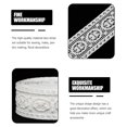 thumbnail image 2 of Shisuyan Elastic Lace Ribbon Decorative Trim White Nylon Yarn 1 Set 0.02X1.3In, 2 of 8