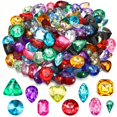 thumbnail image 1 of Joyas falsas con diamantes acrílicos Pirate Treasure, 150 unidades, para niños, 1 of 7