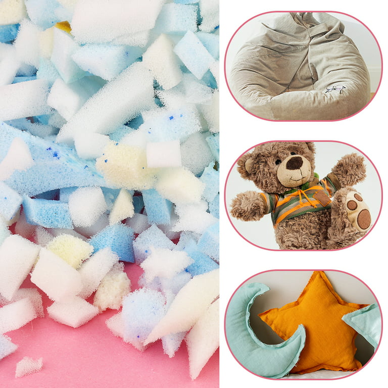 Eurotex Bean Bag Filler Shredded Memory Foam for Pillow Stuffing, Couch  Pillows, Cushions ( lbs 2.5) 