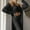 Black, variant on Women Winter Clothes Women's Winter Plush Casual Sportswear Long Sleeves 3 Piece Set