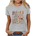 thumbnail image 2 of LiMoi Short Sleeve Tops for Women Going out Summer T Shirts for Women 2025 Trendy Graphic T Shirts Plus Size Shirt My Reorder List, 2 of 4
