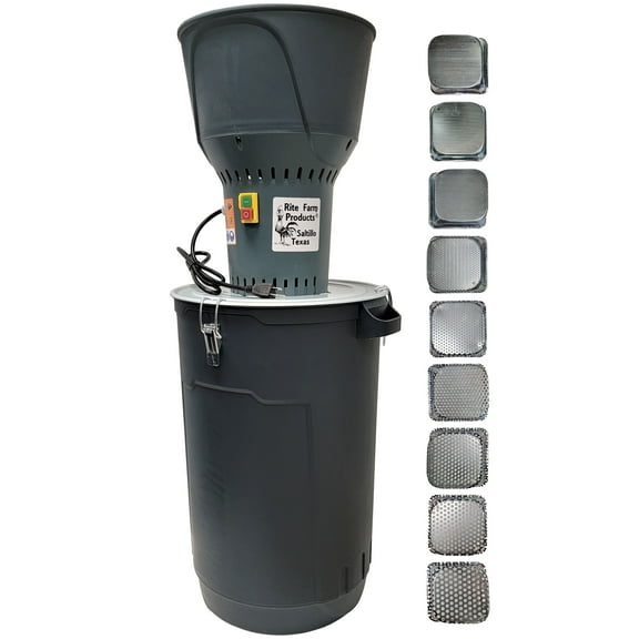 FEED & GRAIN GRINDING MILL ELECTRIC 110v INCLUDES ALL 9 GRINDER PLATES & CAN