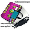 thumbnail image 2 of Lsque Geometry Dash Pattern Laptop Bag – Portable & Slim Single-Shoulder Computer Case with Adjustable Strap, Protective, Lightweight for 13”/14”/15.6” Laptops, 2 of 8