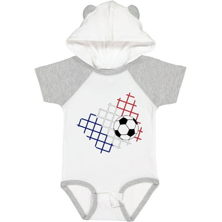 

Inktastic Soccer Ball Net with French Flag Colors Gift Baby Boy or Baby Girl Bodysuit