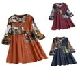 thumbnail image 4 of sweethay camisa de gran tamaño patrón de cuello estilo étnico transpirable manga larga botón blusa accesorios multi tamaño azul / xxxl Type2 NO2 sweethay AP011486-22, 4 of 5