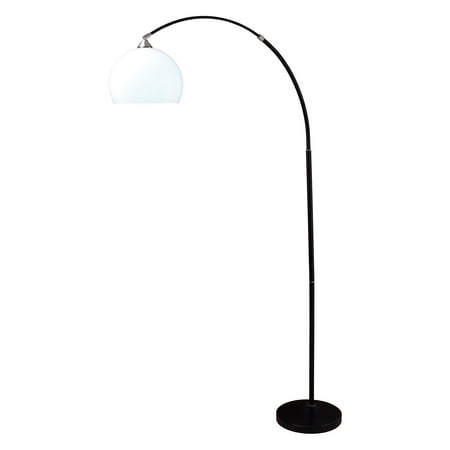 76 Modern Black Arc Floor Lamp On Marble Base 76 Modern Black Arc Floor Lamp On Marble Base