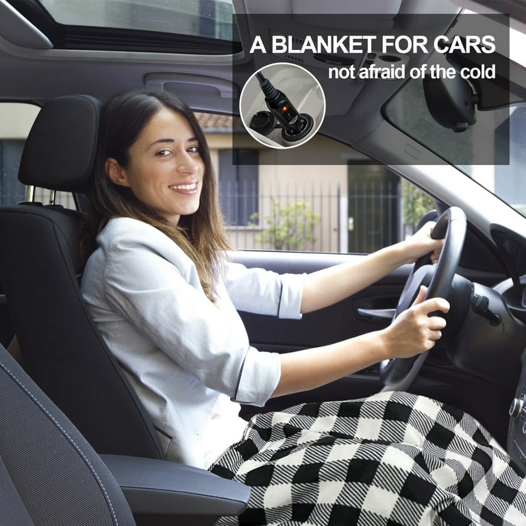 Electric Car Blanket 12 Volt Portable Heated Blanket Warm Travel