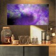 thumbnail image 1 of Perfect Light Purple Starry Sky - Abstract Canvas Art Print, 1 of 3