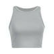 thumbnail image 5 of Camiseta sin mangas lisa para mujer - Blusa corta, cuello redondo - Poliéster, tallas S-XXL, 5 of 5