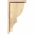 thumbnail image 3 of 6"W x 10"D x 18"H Ridgewood Rough Sawn Corbel w/Backplate, Douglas Fir, 3 of 9