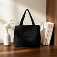 thumbnail image 7 of Lightweight Nylon Tote Bag for Women, Large Capacity Water-Repellent Shoulder Bag for Work, Commute, 7 of 7