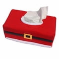 thumbnail image 1 of 25.5x14x9.5cm Conjunto Caja de Pañuelos Muletón Rectángulo de Navidad, 1 of 7
