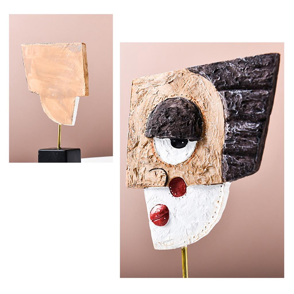 SDFGTstore Christmas Abstract Face Shape Sculpture Lawn Figurine Desktop Sculpture Statue Home Garden Yard Decor Holiday Gift