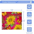 thumbnail image 5 of Dreamtimes 6 PCS Sunflowers & Butterfly Washcloths, 12 X 12 Inches Cotton Wash Cloths, Highly Absorbent and Soft Face Towels for Bathroom,Gym,Hotel and Spa, 5 of 7