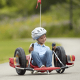 thumbnail image 4 of iYofe 12V Kids Electric Go Kart for Ages 6+, Battery Powered 360° Drift Cart with 16" Big Wheels, Dual Handle Control, Max Speed up to 4.66 MPH, Red, 4 of 9