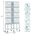 thumbnail image 1 of Kojooin Jaula para Pájaros Jaula para Pájaros con Techo de 54 Pulgadas, Jaula Grande para Alimentación de Hierro Forjado con Soporte Rodante, para Periquitos, Chocolatinas, Pájaros Amorosos, Loros, 1 of 8