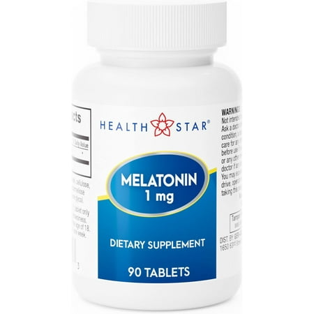 GeriCare Melatonin 1mg Tablets Dietary Supplement 90 Count (Pack of 1)