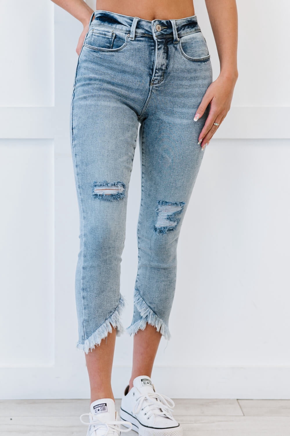 YMI Jeanswear Isabella Petite Frayed 
